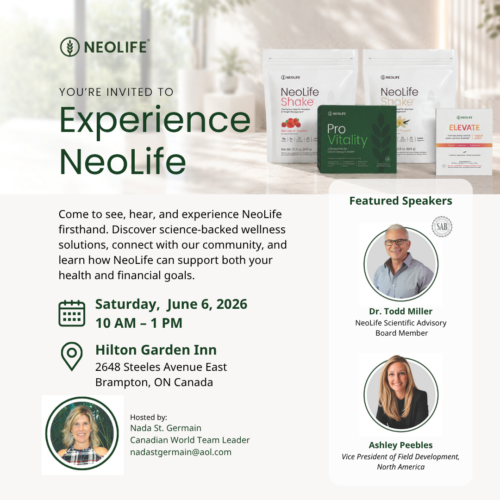 You're Invited to Experience NeoLife